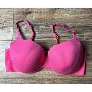 Victoria's Secret Hot Pink Bra Lined Demi Stretch Size 38DD Women’s